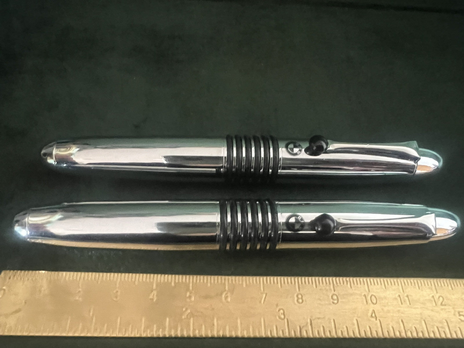 🔴 BMW penna stilografica e sfera cromate scrivono con astuccio 2 PENNE