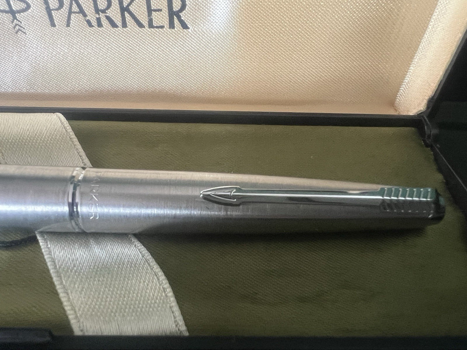 Parker Pen Fountain Pen Chrome Flighter Pilots Corpo Long Marking Vintage