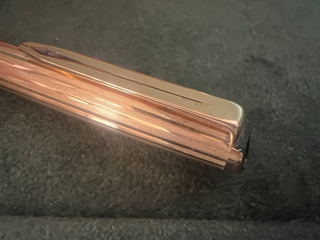Aurora 98 Stylo-Plume Sphère Plaqué Or 22 KT Utilisé Garantie Écrit Vintage