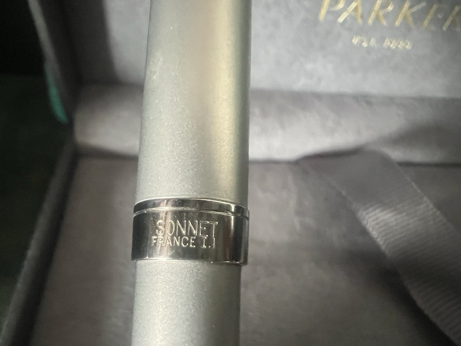 🔴 PARKER penna sfera Sonnet France I1 lacca satinata con profili lucidi
