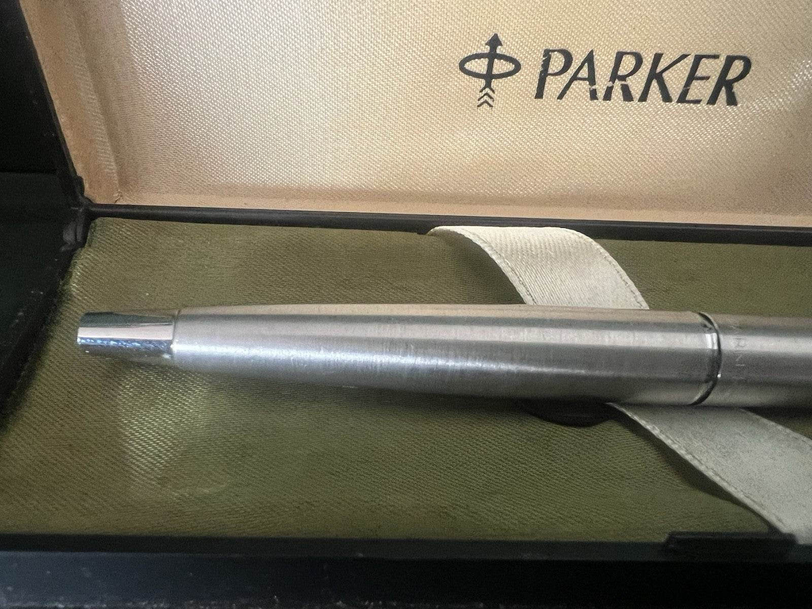 🔴 PARKER penna stilografica cromata Flighter corpo allungato scrive vintage