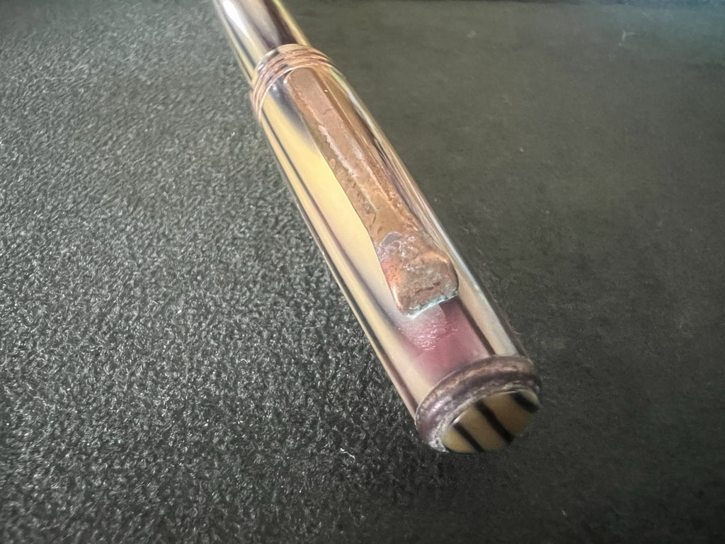 TIBALDI Stylo À Plume 50 En Celluloïd À Piston Nib M Vintage