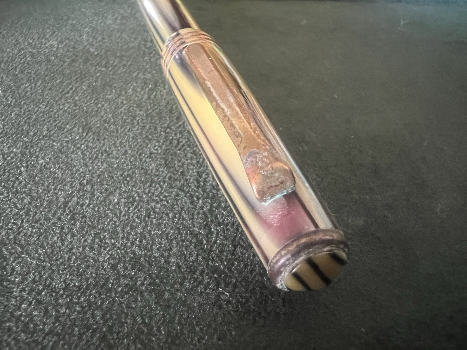 TIBALDI Stylo À Plume 50 En Celluloïd À Piston Nib M Vintage