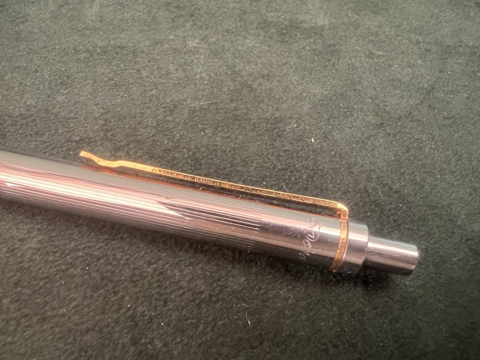 🔴 DELTA penna sfera cromata con profili dorati scrive con astuccio vintage