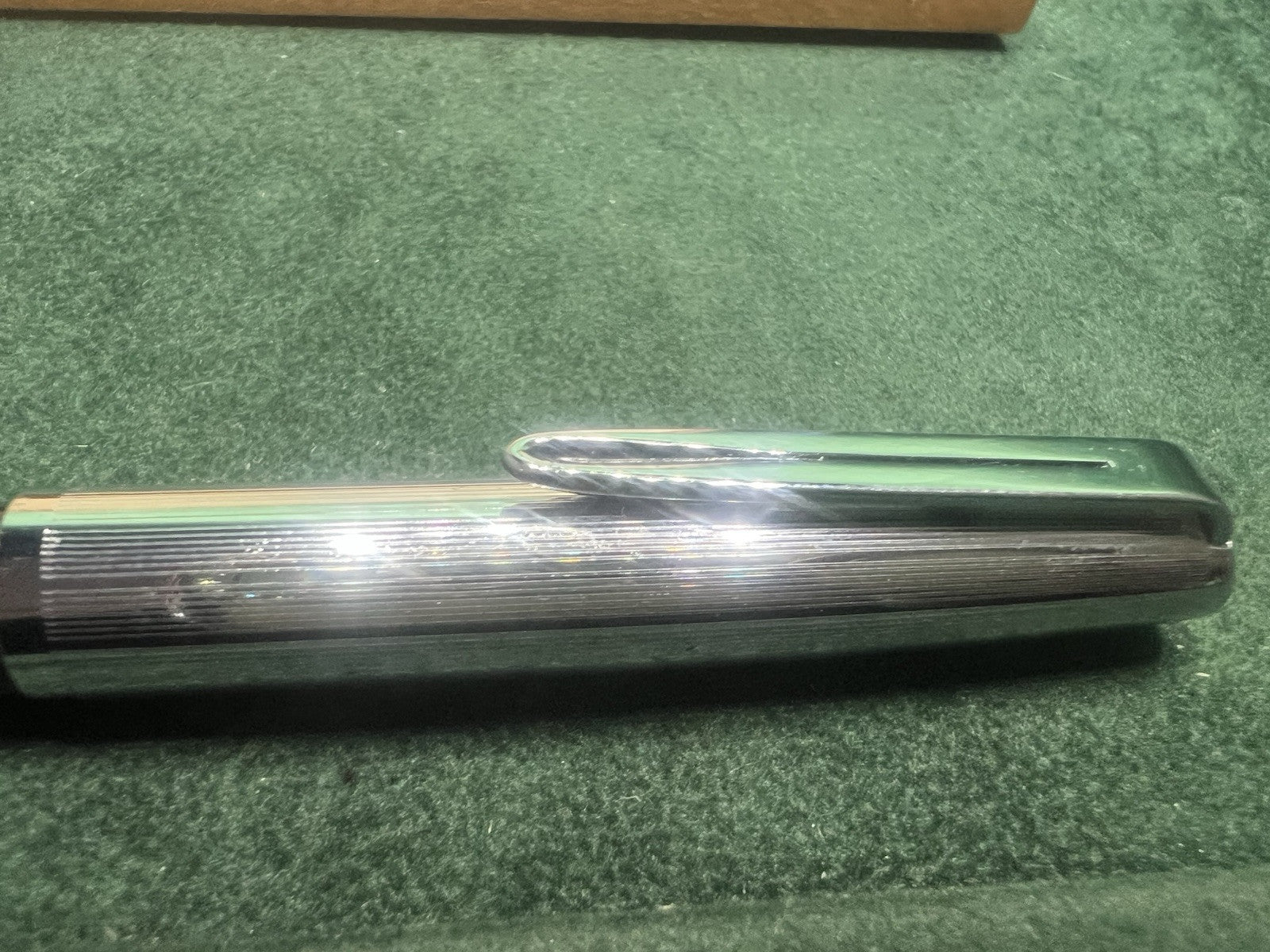 🔴 AURORA Druckbleistift, funktionsfähig, Vintage-Chromkappe 