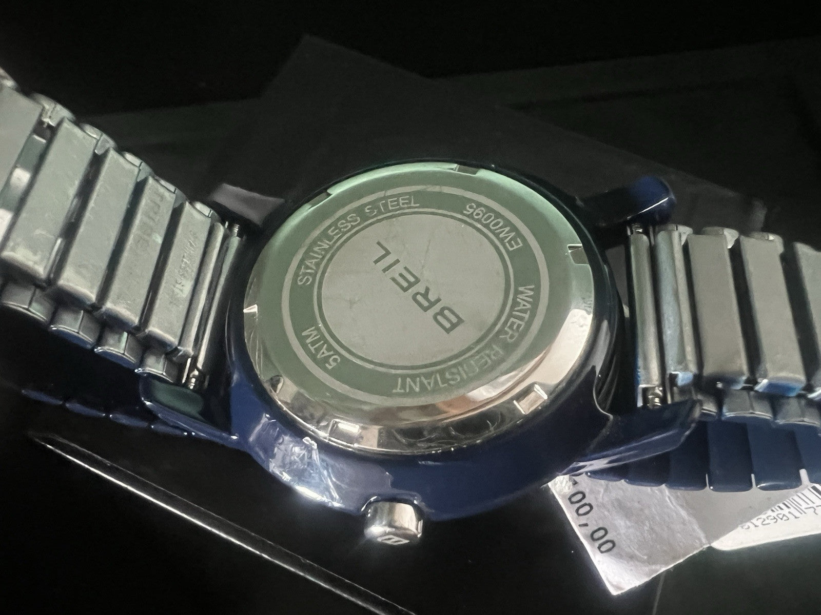 Breil Montre Hommes TW0095 Bleu Total Sangle à Ressort Avec Étiquettes