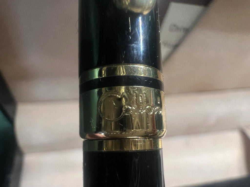 Jhon Sterling Stylo-Plume Sphère Laque Noire Profils Or Colibri Garantie Boîte