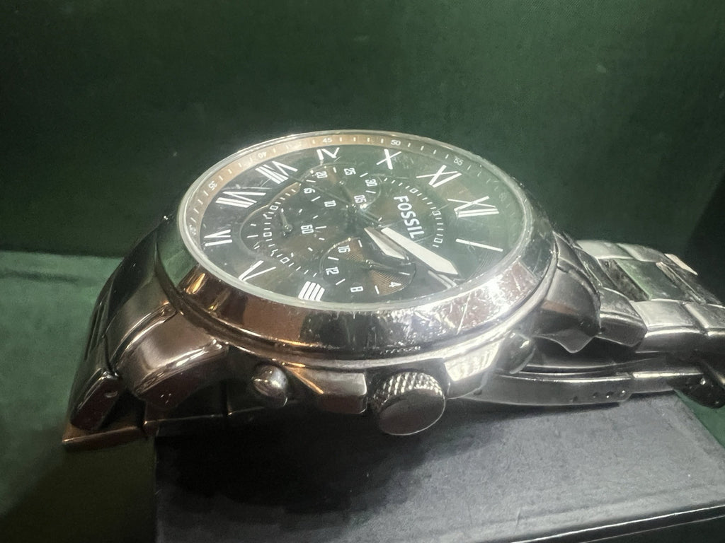 🔴 FOSSIL cronografo uomo orologio al quarzo acciaio cassa oversize