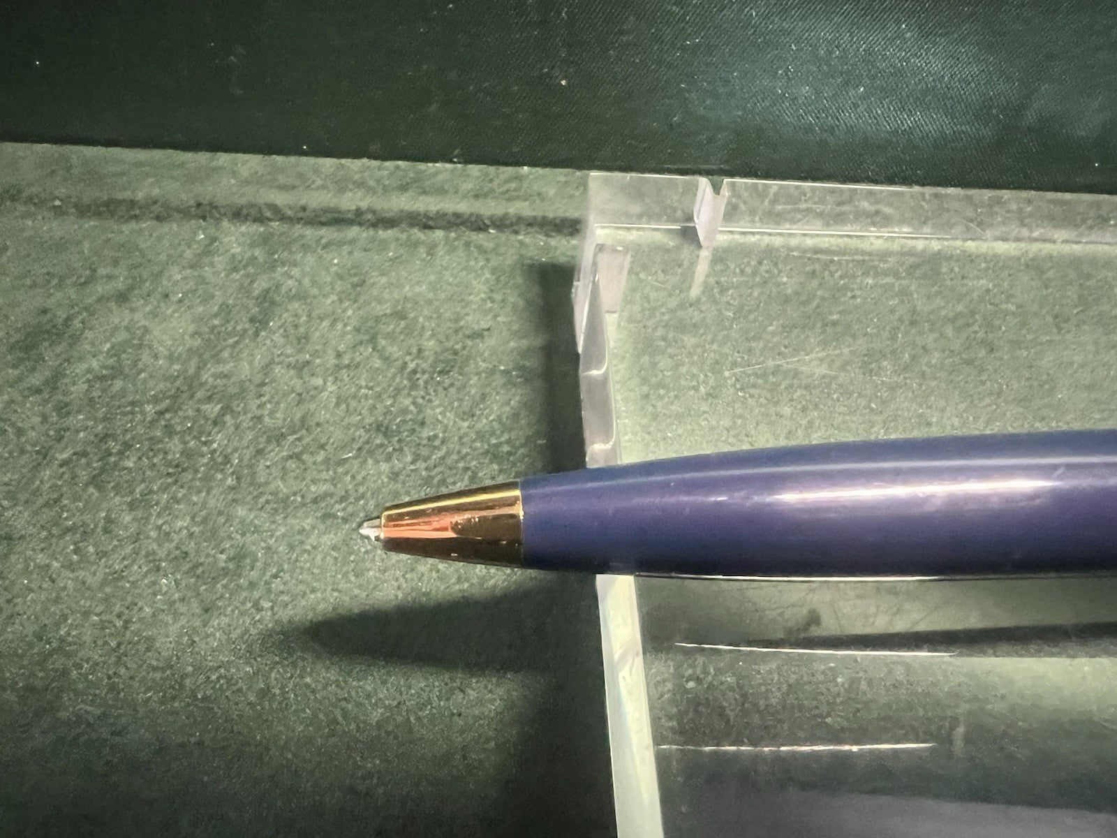 🔴 WATERMAN penna stilografica Emisphere pennino F e sfera resina blu scrivono