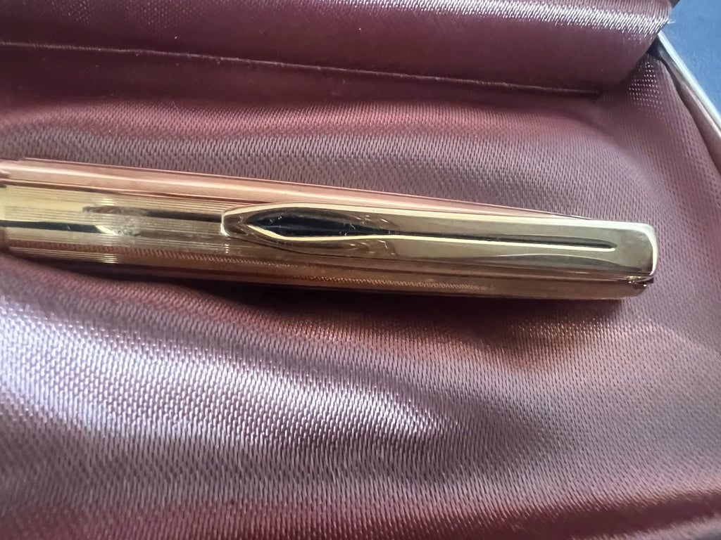 Aurora 98 Stylo-Plume Sphère Plaqué Or 22 KT Garantie Écrit Utilisé Vintage A