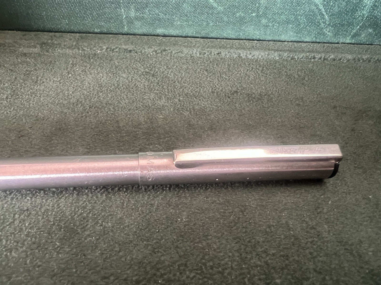 🔴 OMAS penna sfera cromata refill roller scrive vintage