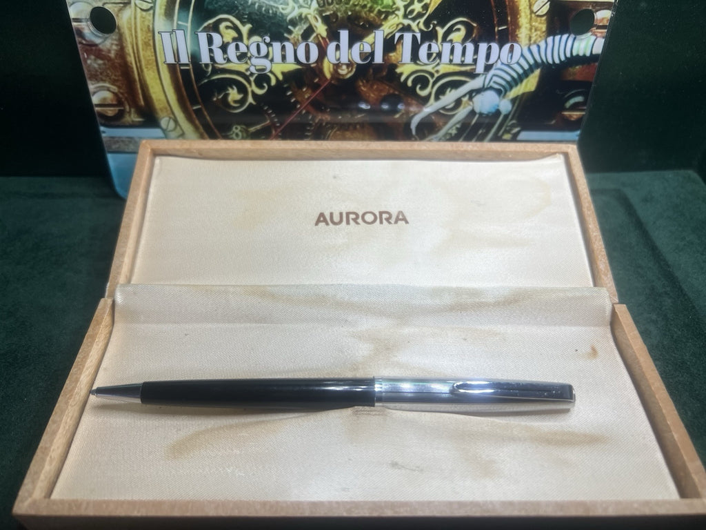 🔴 AURORA matita meccanica portamine matita funziona cappuccio cromato vintage