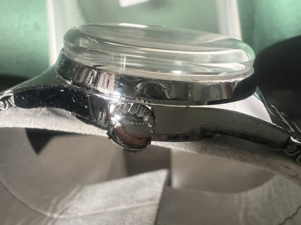 🔴 BREIL orologio acciaio carica manuale funziona con scatola vintage