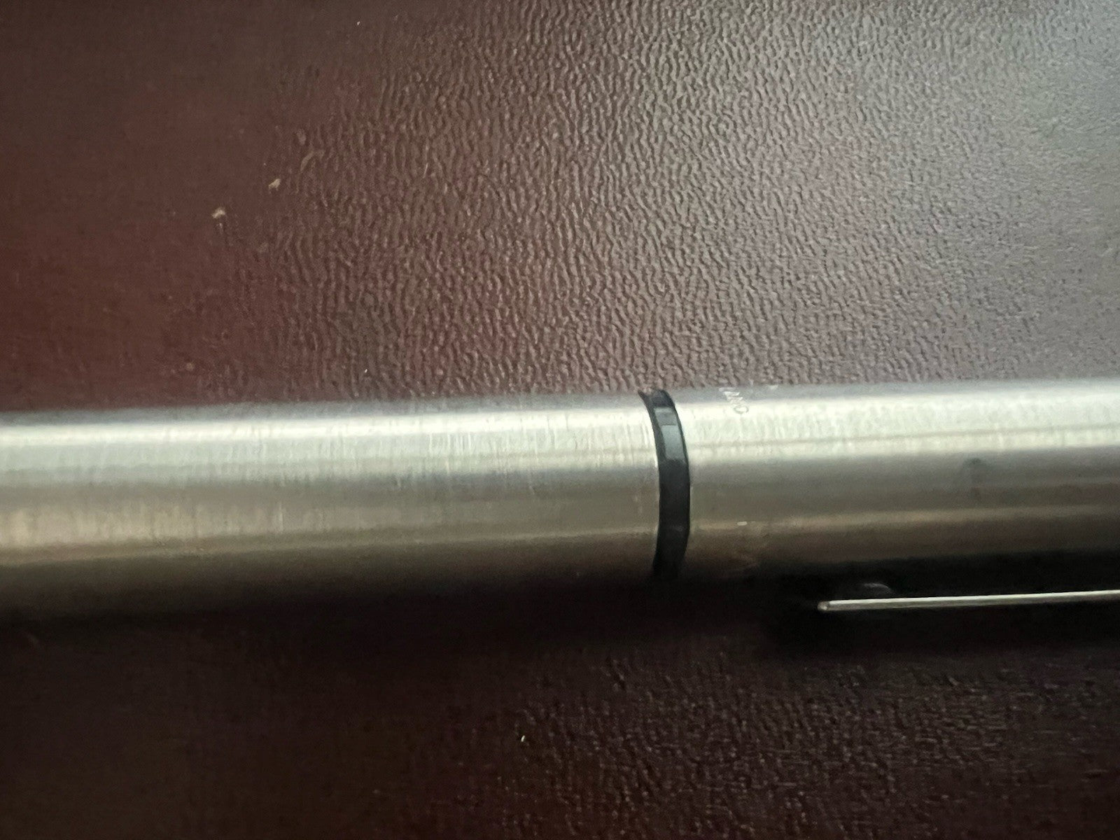 🔴 PARKER penna stilografica 25 cromata clip NERA scrive vintage 1970