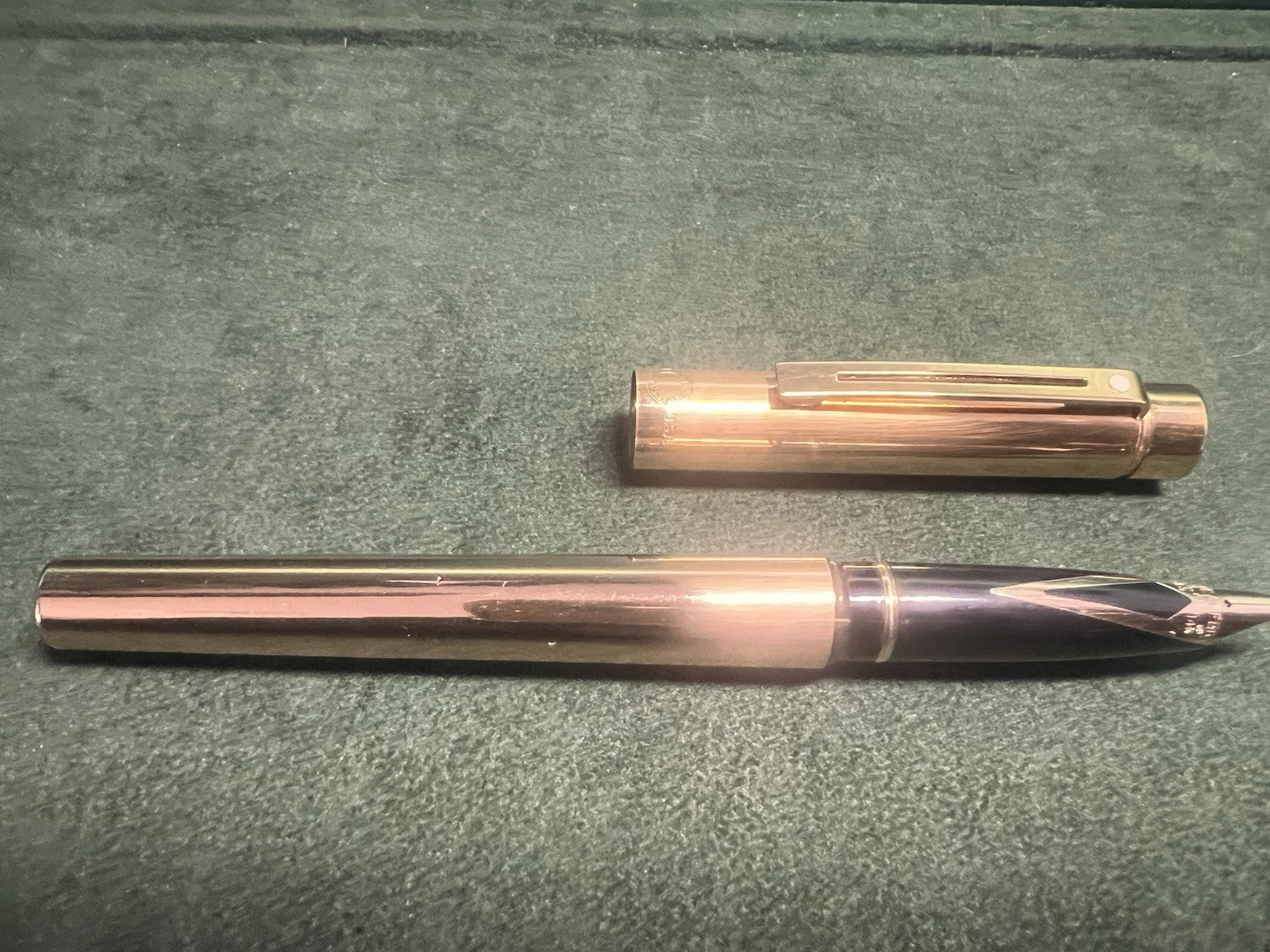 Sheaffer Stylo-Plume Stylo à Plume Panonceau Imperial Brass Or M Set Complet