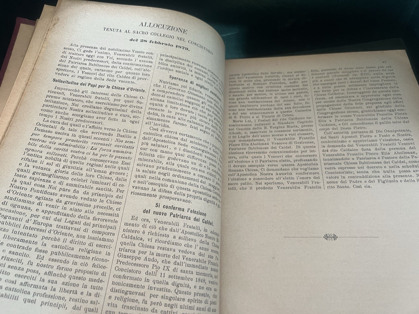 🔴 Libro ATTI DI LEONE XIII 13 parte 1 approvazione ecclesiastica antico 1903