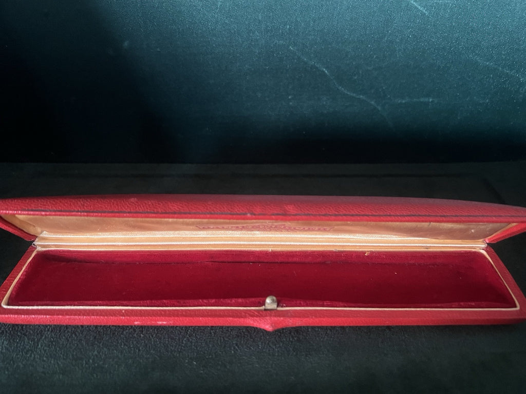 🔴 BAUME & MERCIER box scatola orologio polso rossa custodia vintage