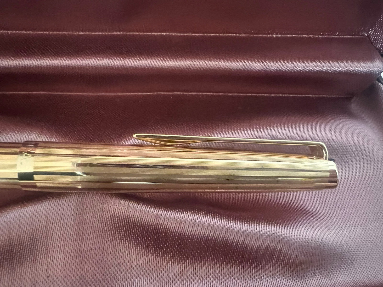 Aurora 98 Stylo-Plume Sphère Plaqué Or 22 KT Garantie Écrit Utilisé Vintage A