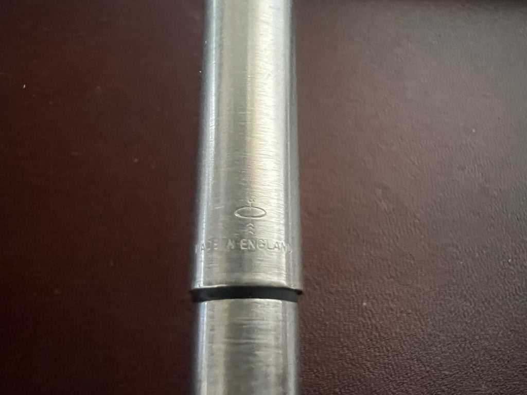 🔴 PARKER penna sfera 25 CROMATA clip sigillo NERO scrive vintage 1970