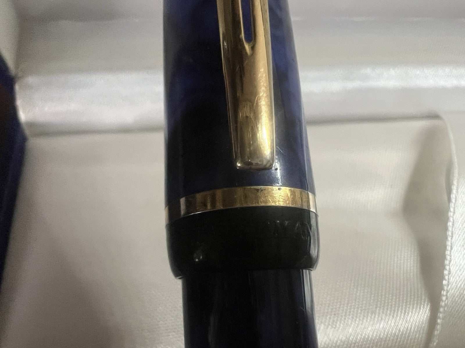 Waterman Stylo-Plume Stylo à Plume Phileas Gt Marbre Bleu Profils Dorés M