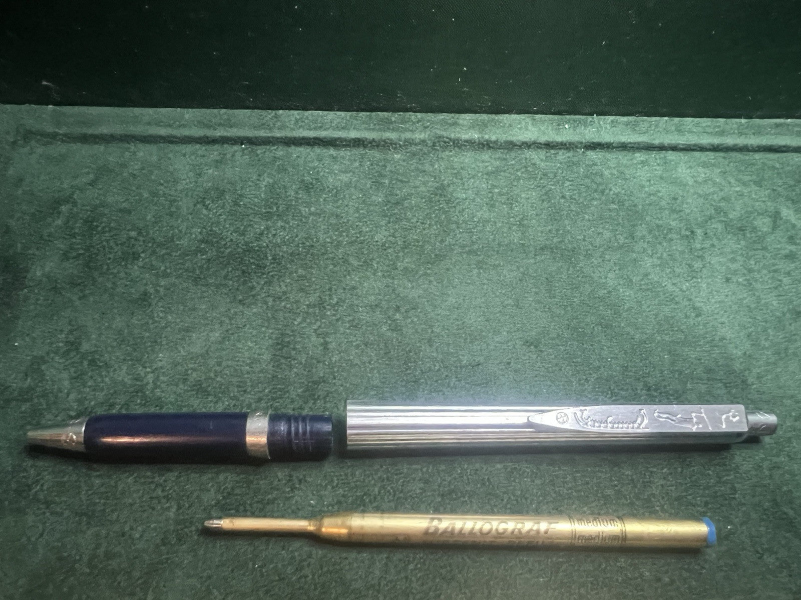 🔴 BALLOGRAF penna sfera NORDICA cromata Edizione Limitata scrive