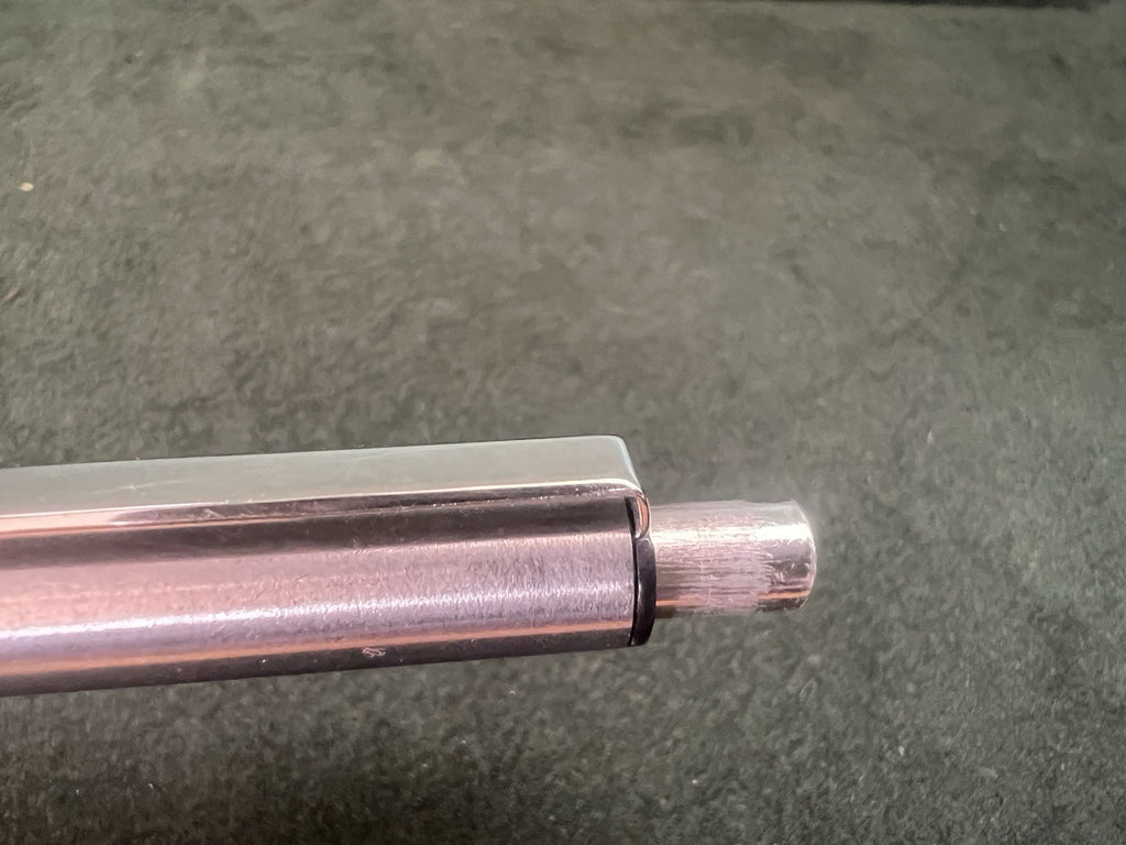 🔴 OMAS penna sfera cromata pulsante a scatto scrive vintage