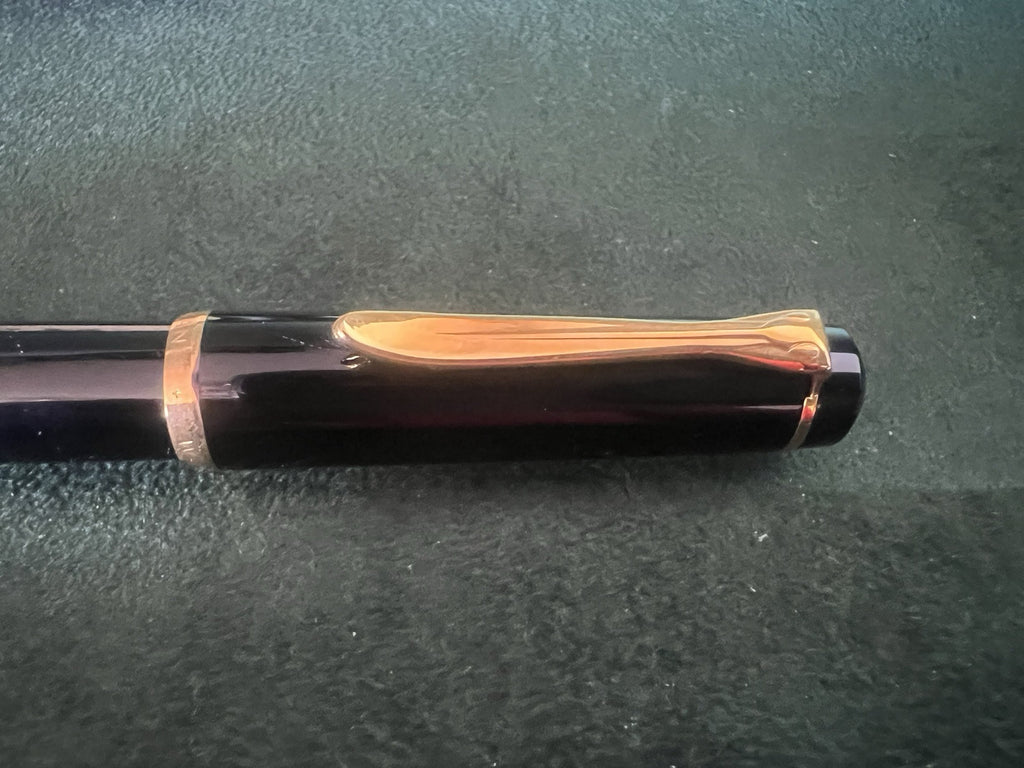 🔴 PELIKAN penna stilografica nera M250 pistone trasparente pennino OM garanzia