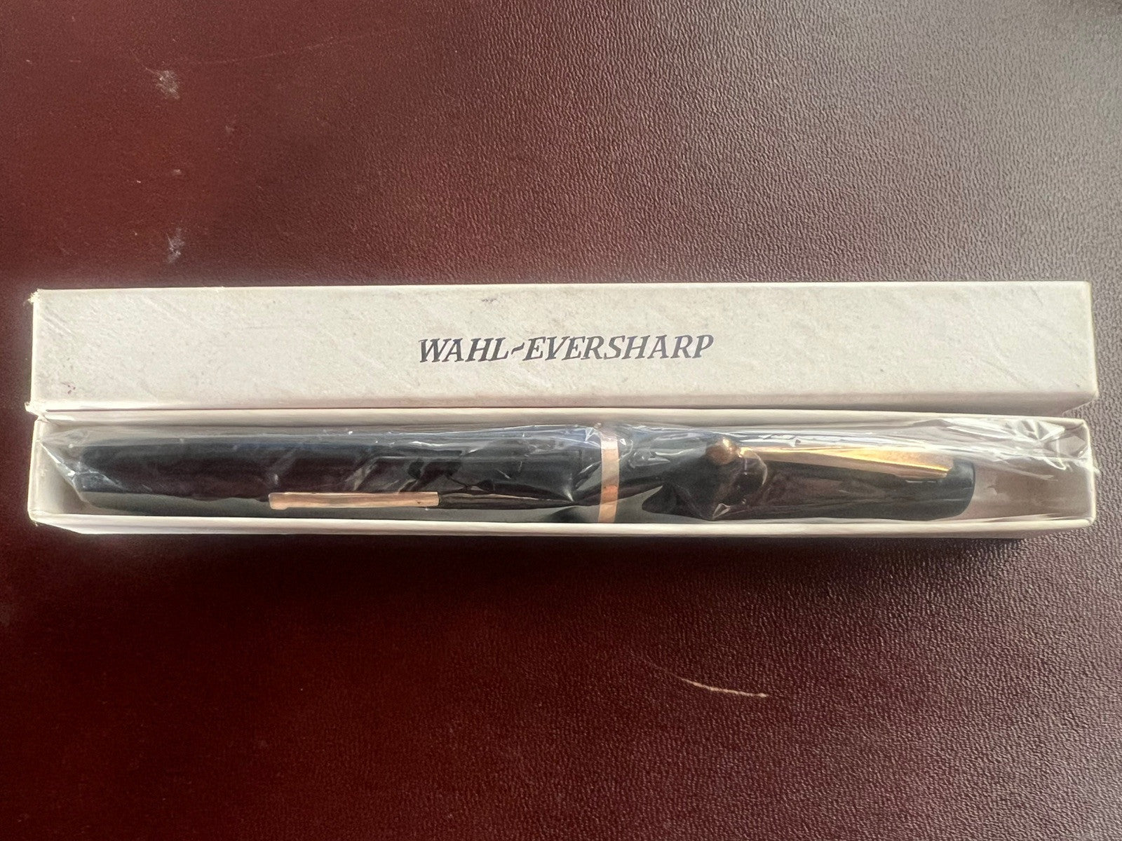 Eversharp Stylo-Plume Stylo à Plume Levier Celluloid Oxford Penn Or Old Écrit 