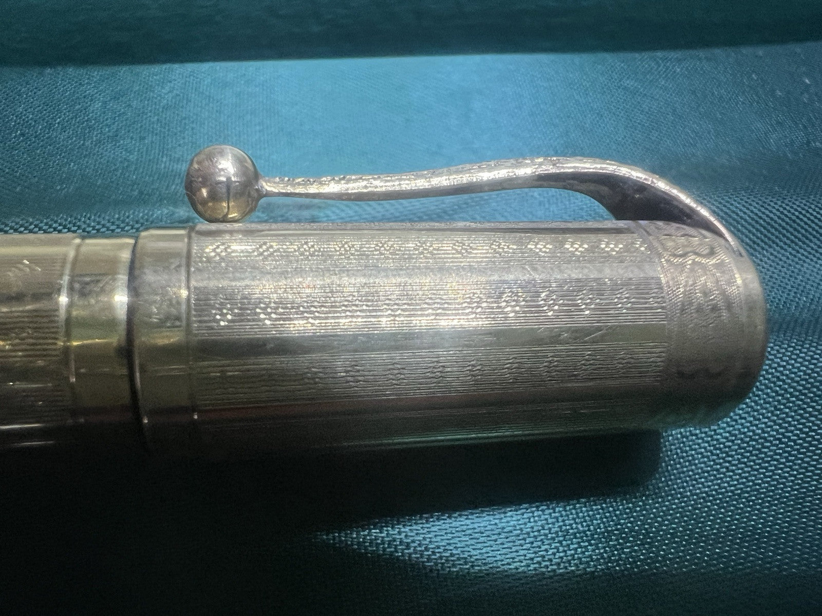 🔴 AURORA penna stilografica retrattile RA3 clip BASSORILIEVO funziona vintage