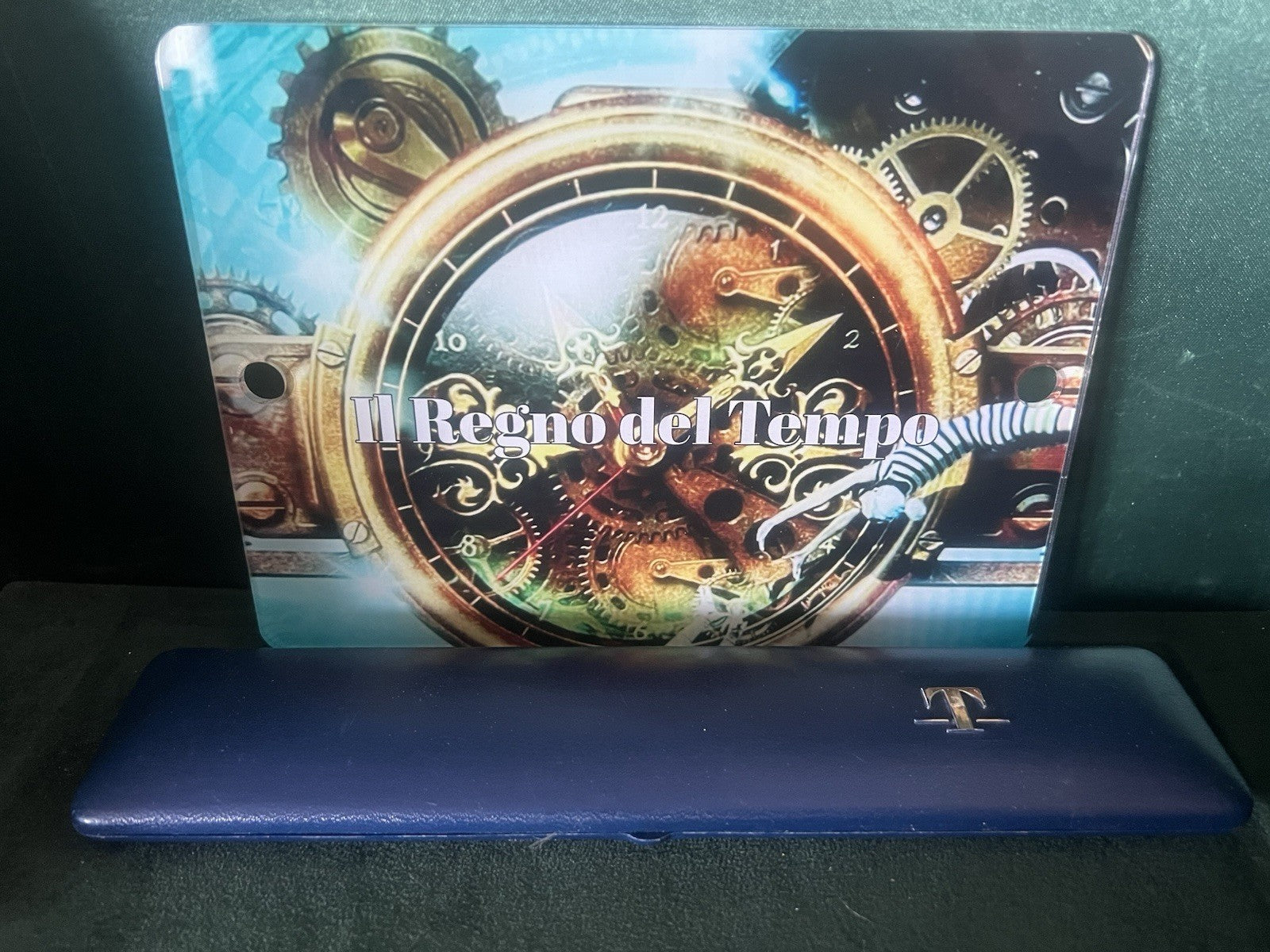 🔴 TISSOT box scatola orologio astuccio custodia cofanetto blu vintage