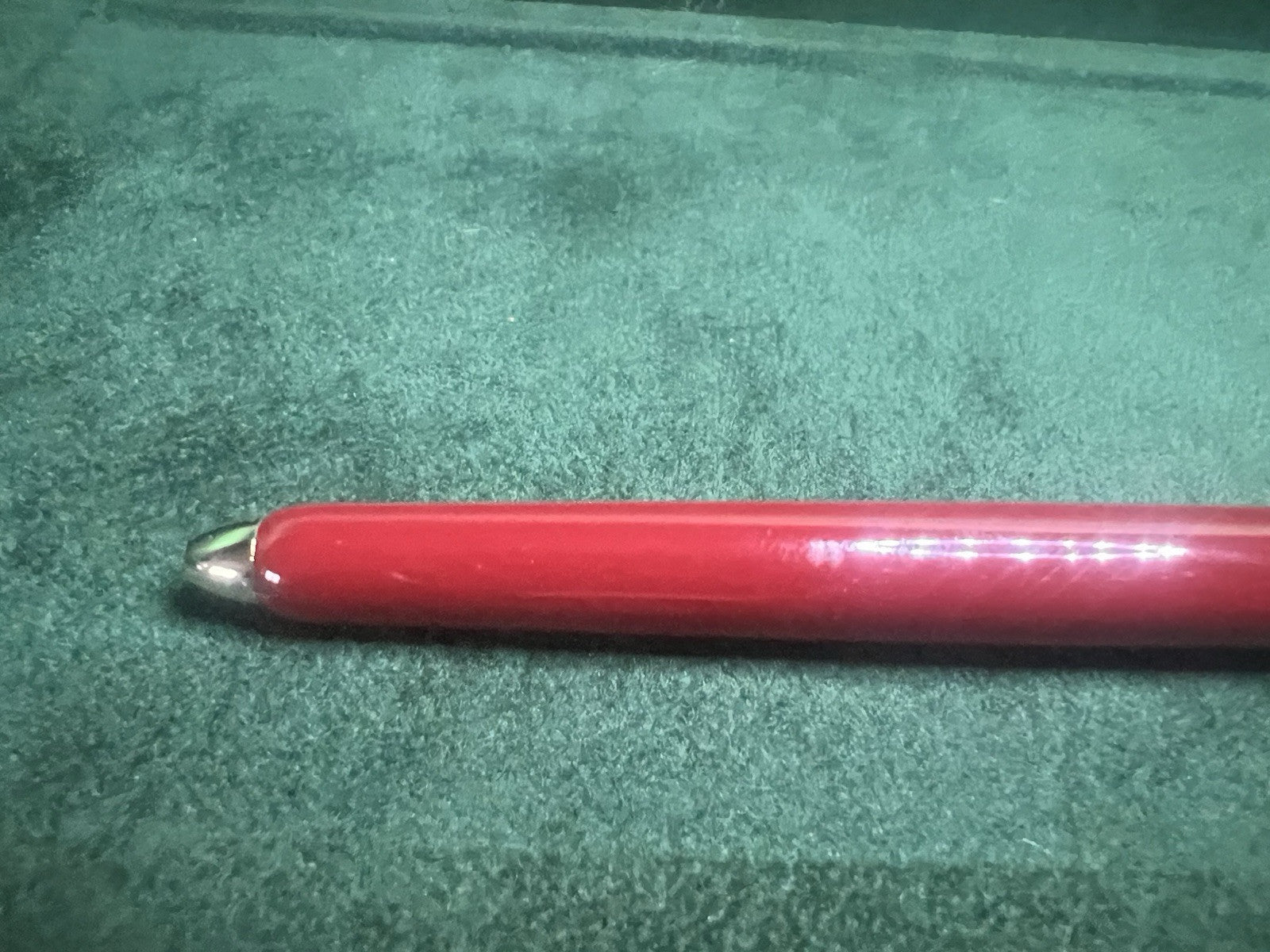 🔴 MASERATI penna sfera lacca rossa bordeaux a rotazione scrive mai usata