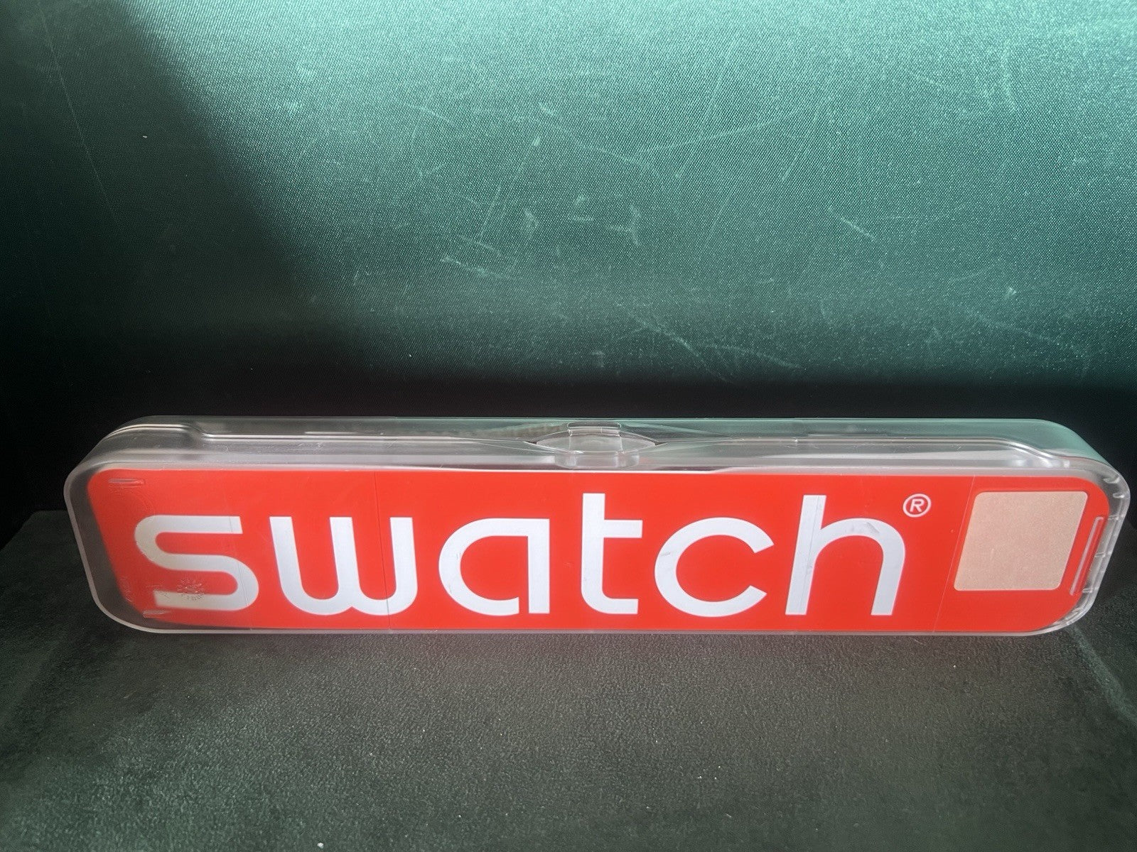 🔴 SWATCH orologio polso chrono CORAGGIOSO verde militare cinturino tessuto