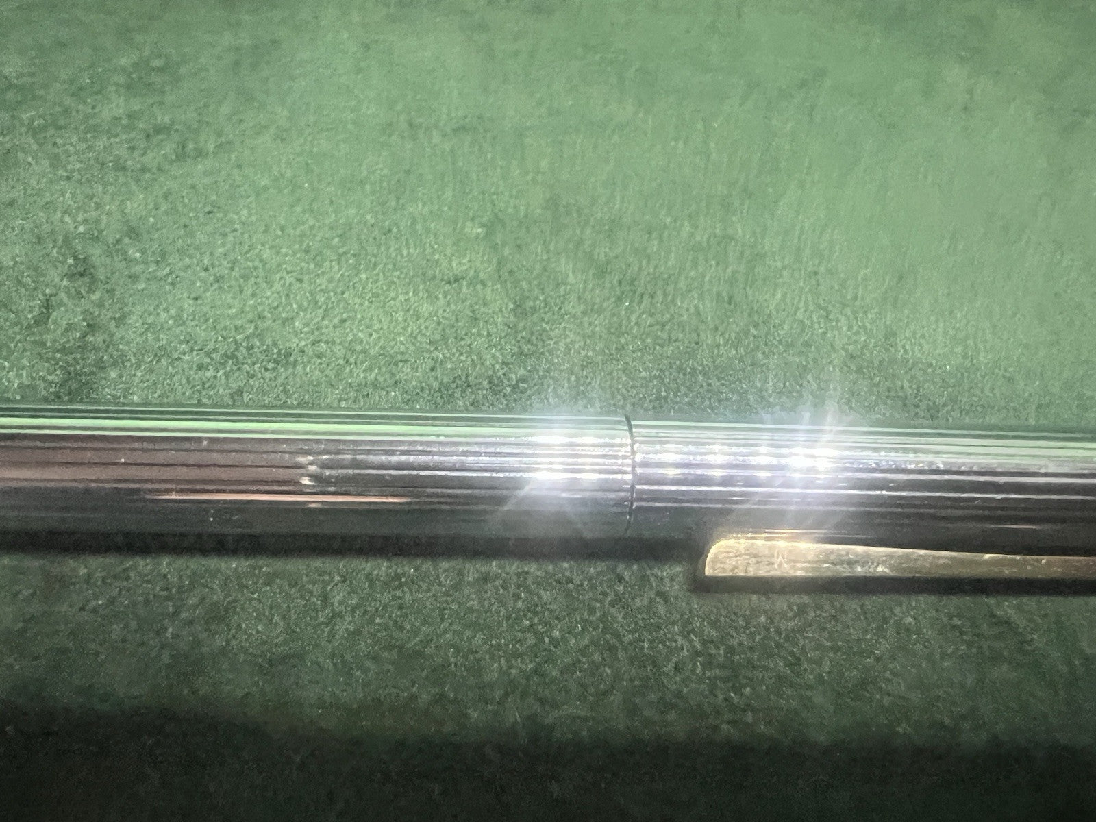 Grand-Mère Stylo-Plume Stylo à Plume Ego Chrome Profils Laminés Or Cartouche M