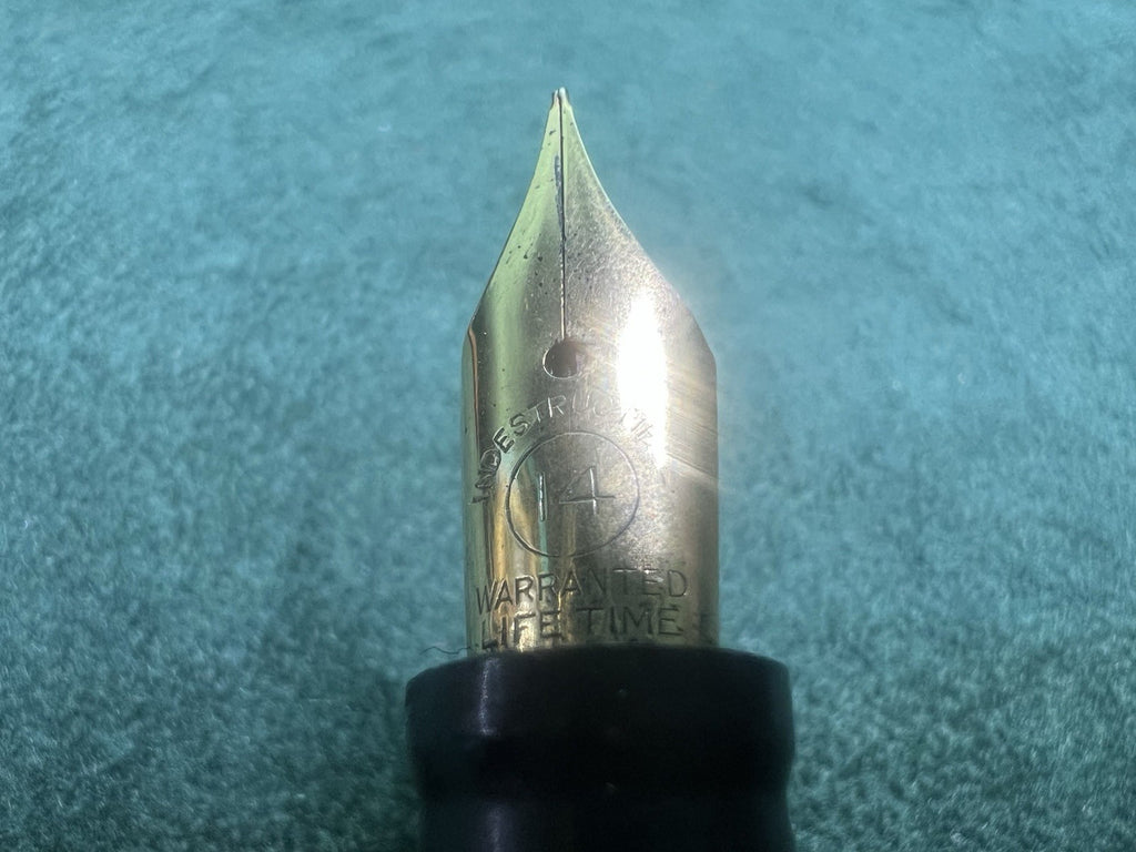 Banquier Stylo-Plume Wa Marbré Ambre Duo Crayon Mécanique Vintage