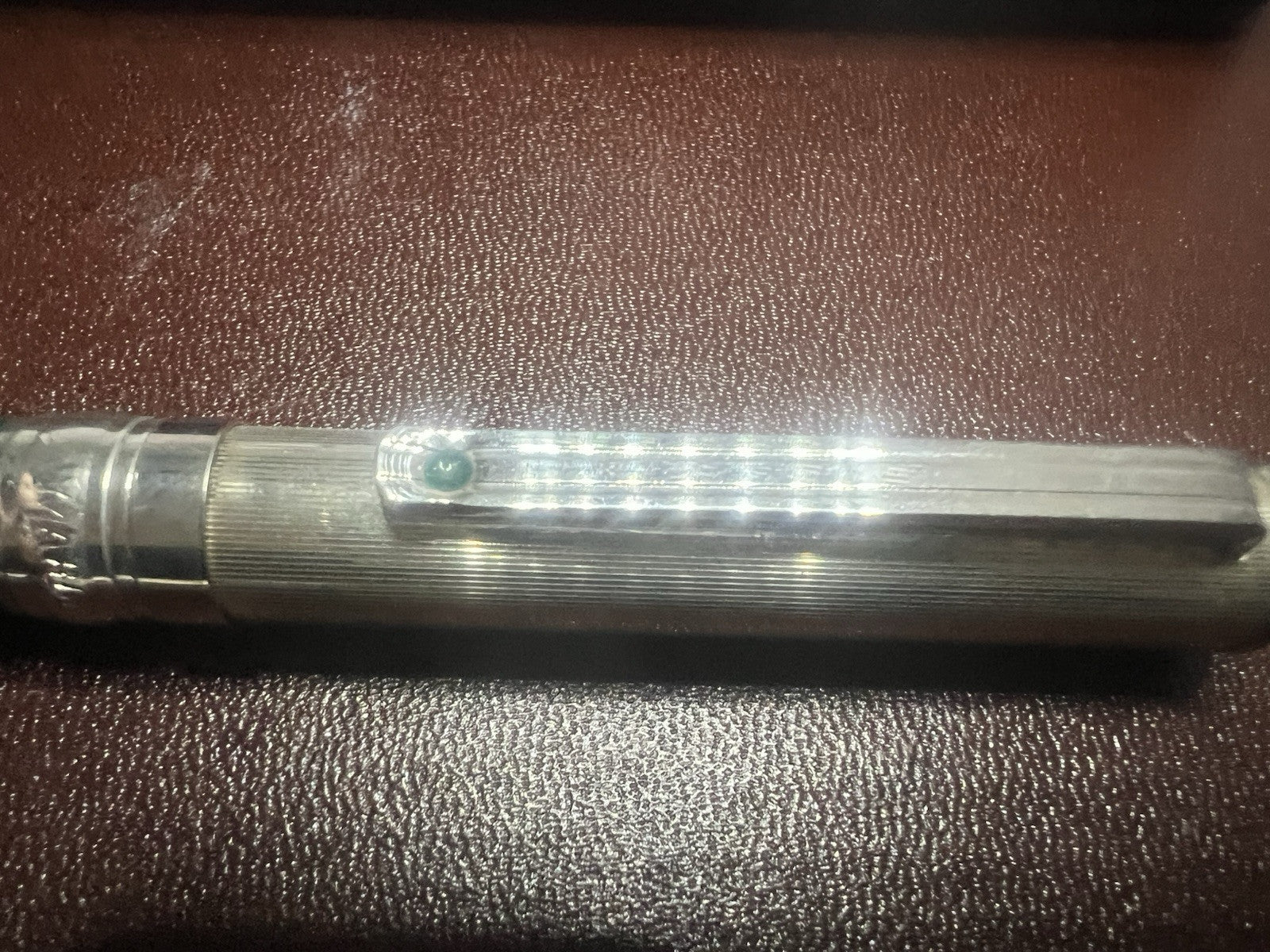 Marlen Stylo-Plume Stylo à Plume Argent 925 Laque Vert Iridium M Garantie