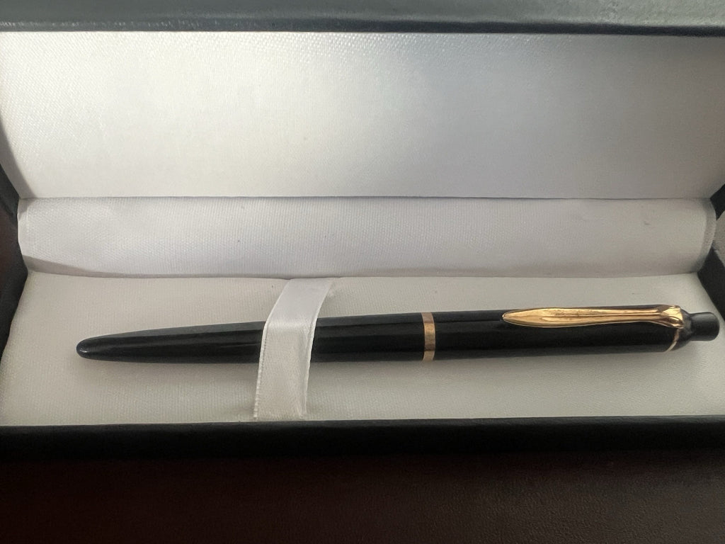 Pelikan Stylo-Plume Sphère K150 Noire Mécanisme à Bouton Écrit Vintage