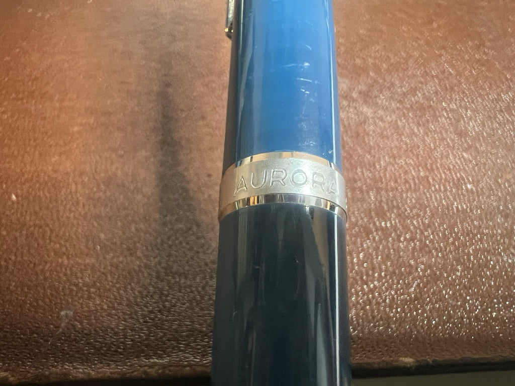 🔴 AURETTA penne stilografica sfera blu by Aurora M garanzia astuccio vintage C