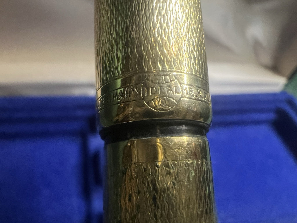 DE WATERMAN Stylo-Plume Stylo à Plume Rétractable Or Fonctionne Vintage F