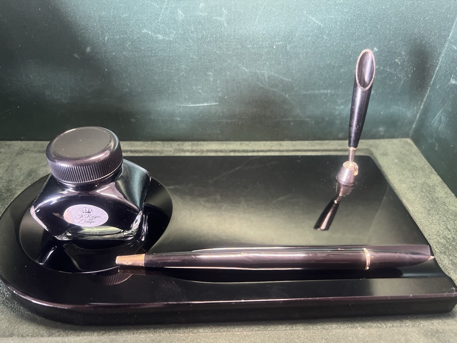 Parker Pen Fountain Pen Penholder Pen Gold Marble Desk Vintage