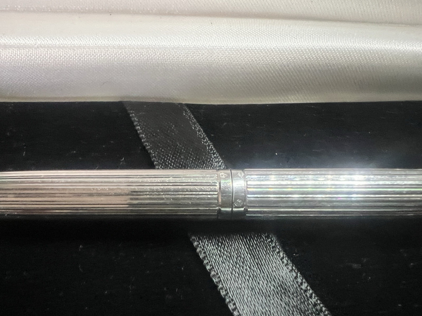 Waterman Stylo-Plume Sphère Drop Argent 925 Plaqué Platine Écrit Rare Vintage 