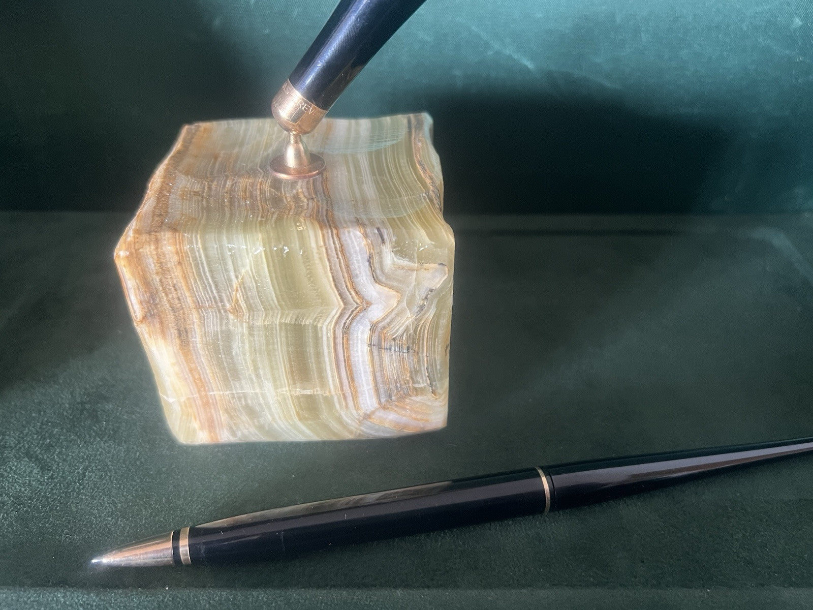 🔴 OMAS penna sfera stiloforo scrivania SUPPORTO MARMO vintage