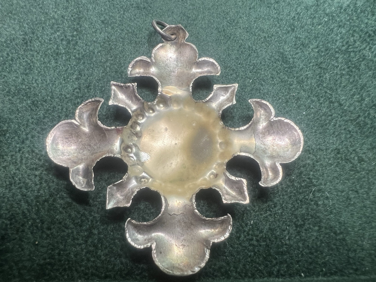 Croix Ordre Cavaliere Bm Malte Médaille Métal Festonnée Vintage 