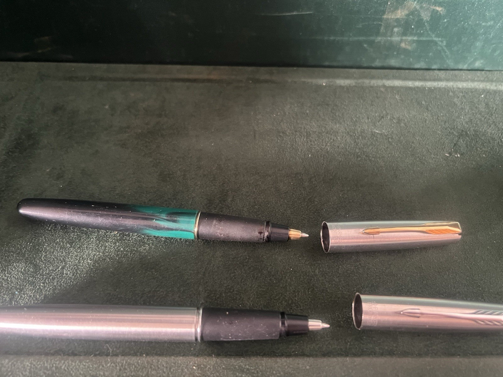 Parker Pens Sphere Frontier Chromgrüne Minen-Rollerball schreiben 