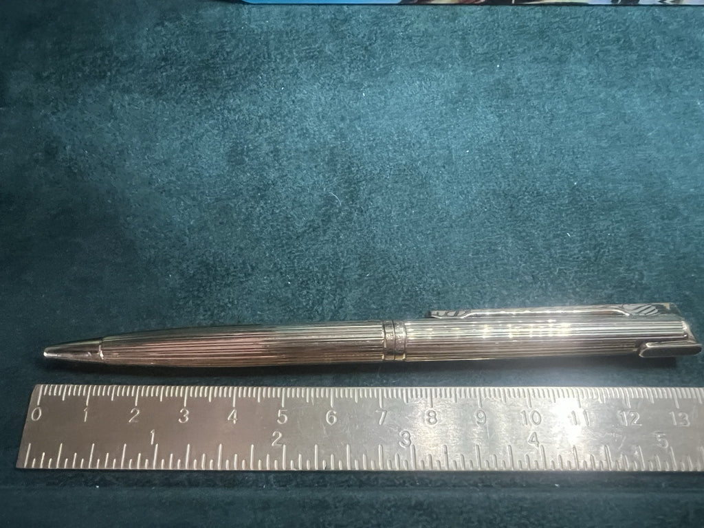 Waterman Stylo-Plume Sphère Drop Plaqué Or Et Clip Laque Français Rare Vintage