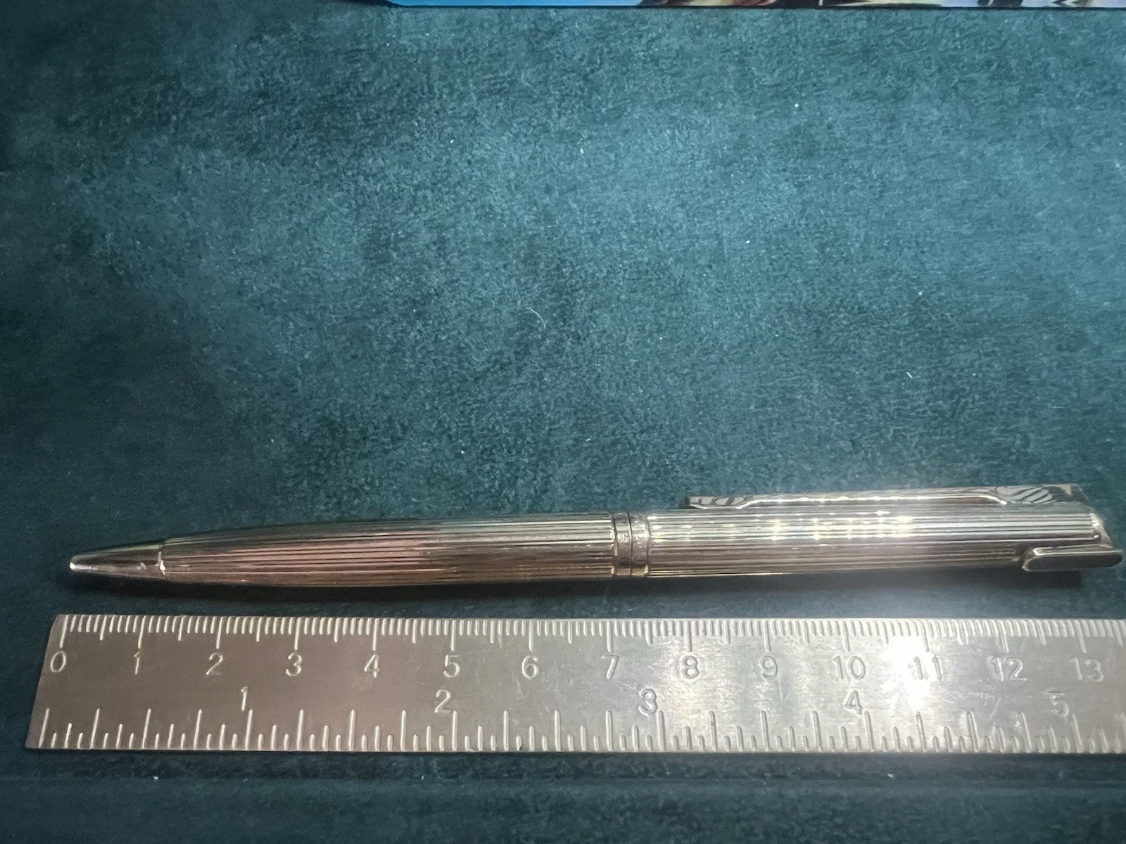 Waterman Stylo-Plume Sphère Drop Plaqué Or Et Clip Laque Français Rare Vintage