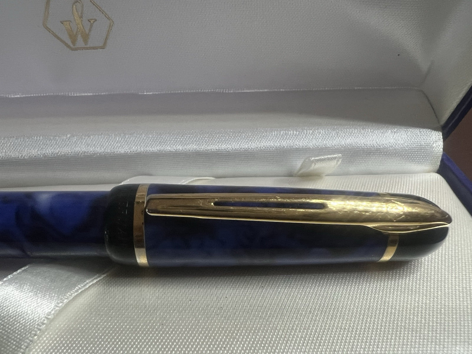 Waterman Stylo-Plume Stylo à Plume Phileas Gt Marbre Bleu Profils Dorés M