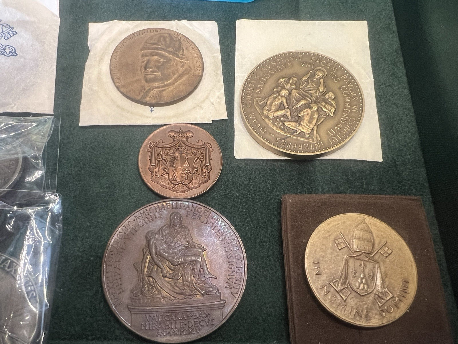 🔴 VATICANO medaglie papali PIO XII PAOLO VI GIOVANNI XXIII LOTTO 1960/80