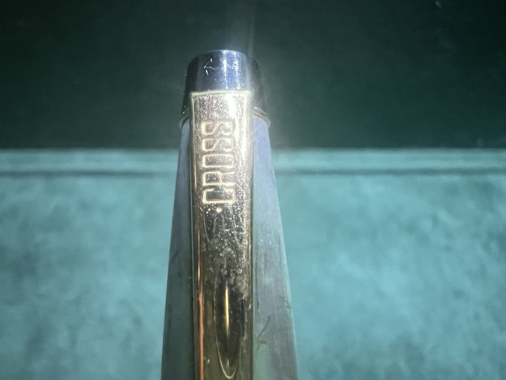 CROSS Ballpoint Pen Green Marbled Resin Writes RARE VINTAGE