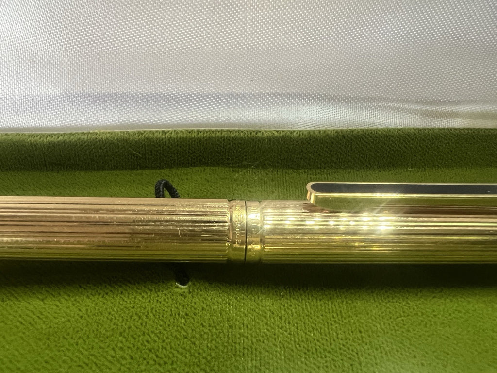 Waterman Stylo-Plume Sphère Drop Plaqué Or Et Clip Laque Français Rare Vintage