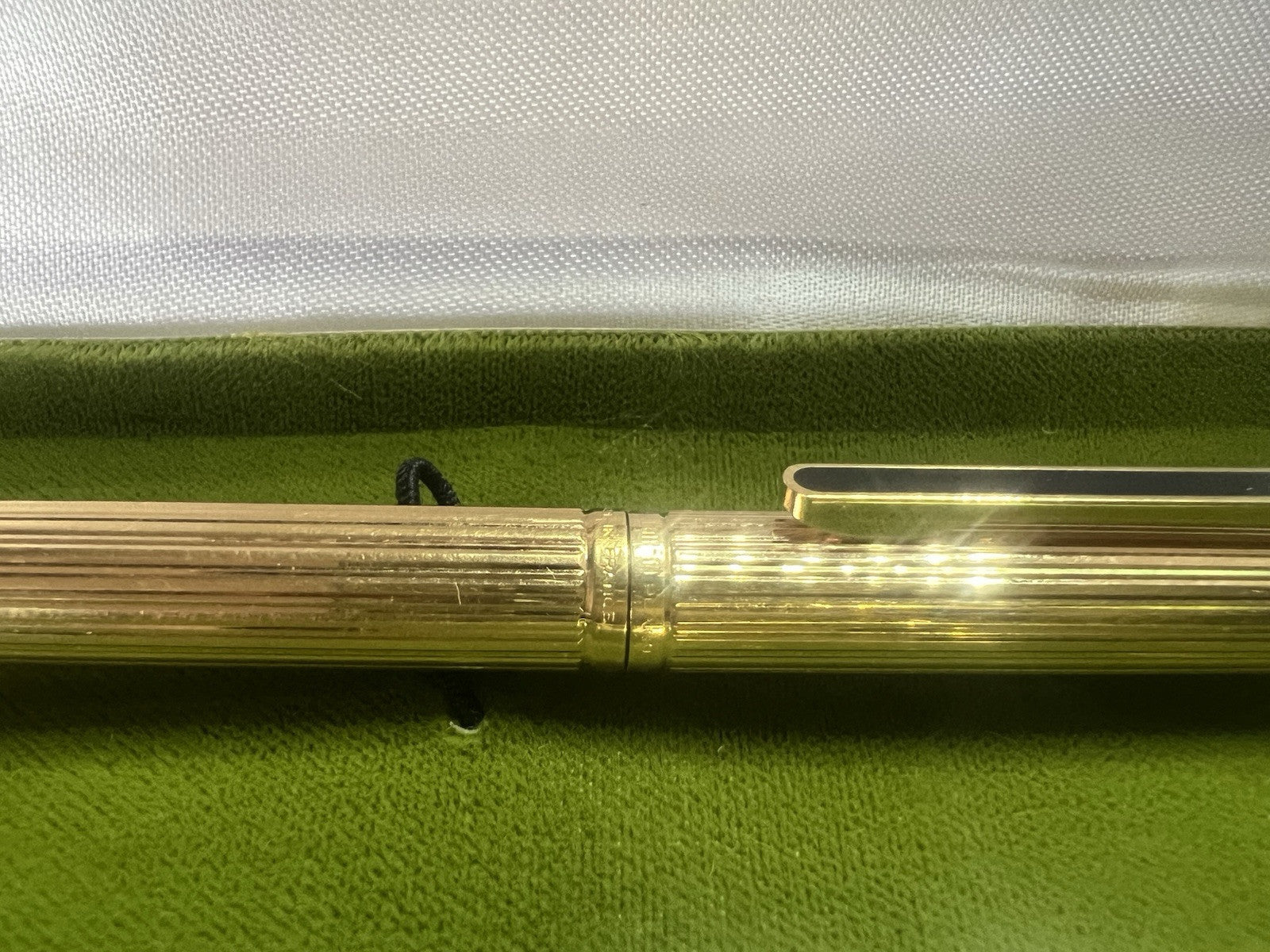 Waterman Stylo-Plume Sphère Drop Plaqué Or Et Clip Laque Français Rare Vintage